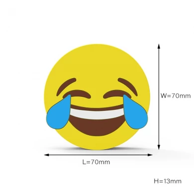 Funny OEM Design Emoji PVC Wireless Charging Pad Supplier