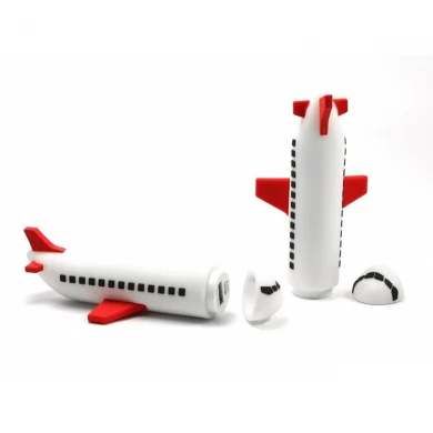 Personnalisé marque 5000mah avion en forme de chargeur portable de banque de puissance portable
