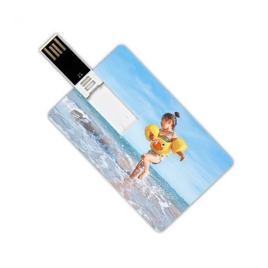 Рекламные тонкий бизнес кредитной карты USB флэш-накопитель Pen Drive 16 ГБ