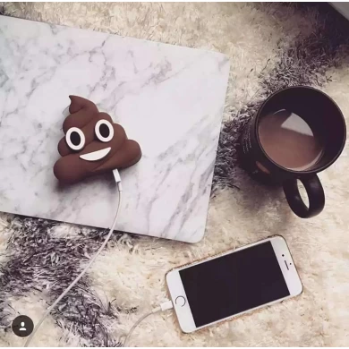 Rohs spersonalizowane logo emoji poop 2600 mah przenośna ładowarka do telefonu