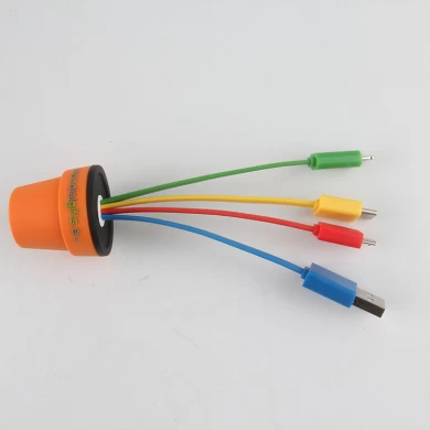 Shenzhen Custom PVC 4 in 1 Ladekabelhersteller mit mehreren Funktionen