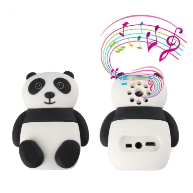 Altoparlante Bluetooth a forma di panda 3D personalizzato in PVC personalizzato