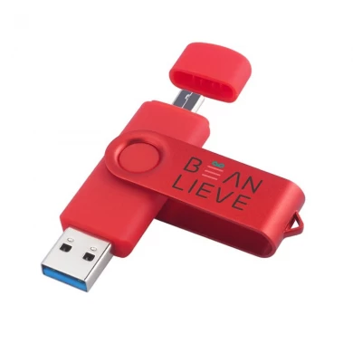 Оптовая фирменный логотип напечатан 8 ГБ OTG USB флэш-накопитель для Android