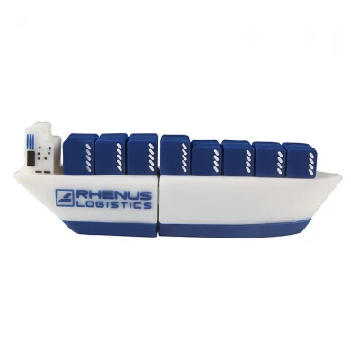 Hurtownia niestandardowe logo promocyjne kształty łodzi 8 gb pamięci flash USB 2.0 kciuk