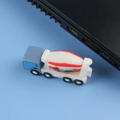 Wholesales Custom cement tank truck shape logo corporate gift usb pen drive usb flash drive memory stick U disk