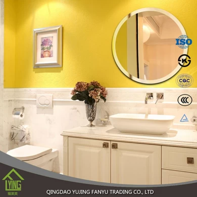 1-6 mm アルミ ミラー インテリア、バスルームの壁の二重の塗壁装飾ミラーします。