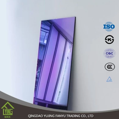 1.5mm - 12mm Colored mirror for hotel decoration / tinted mirror price