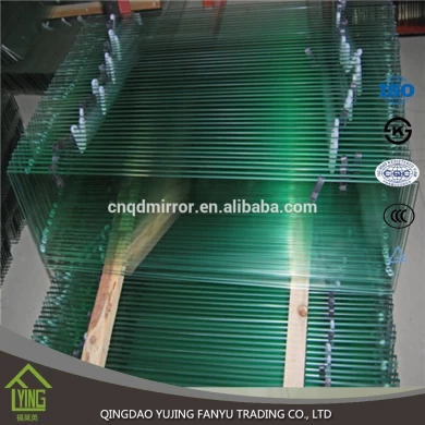 10mm fine grind tempered plain glass for further processing