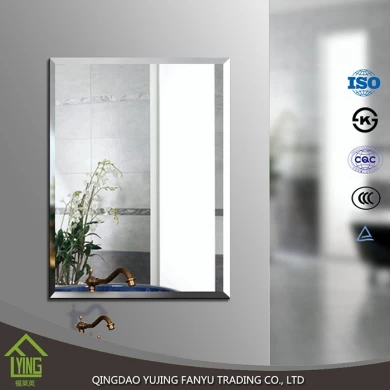 Miroir biseauté verre enduit double de 2 à 6mm haute qualité ISO