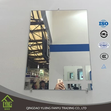 2017 Hot sell bathroom mirror 2mm 3mm 4mm 5mm 6mm with customized sizes