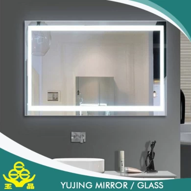 2017 new design bathroom led silver mirror for makeup