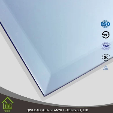 2mm 4mm Clear beveled mirror with ISO certificate for bathroom
