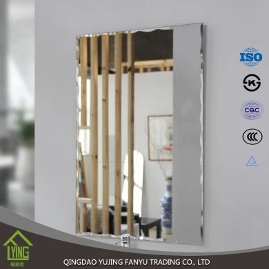 3mm frameless custom shape bathroom silver mirror