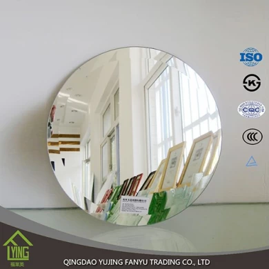 4 mm Beveled edge round decorative wall mirror
