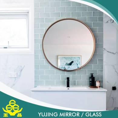 Bathroom silver mirror round shape float glass mirror