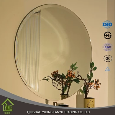 Cheap frameless Silver  mirror beveled mirror low price wholesale