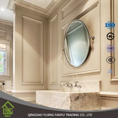 China proveedor 6 mm grande espejo de plata barato espejo de flotador claro para baño espejo