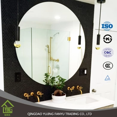 China fabriek moderne 3mm duidelijk badkamer wand spiegel