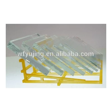 China fábrica pulido de vidrio de flotador claro de 3-19mm