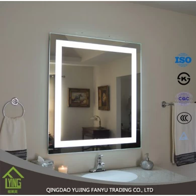 European - style moderne maison miroir mobilier verre salle de bain miroir avec lumière led