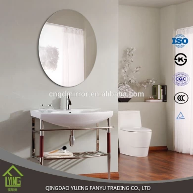 Factory Wholesale frameless decorative Bathroom mirror with light&available shapes