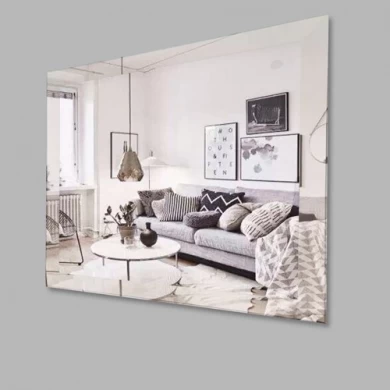 Frameless 1.8mm 2.7mm wall shape Processed Mirror single paint with ISO