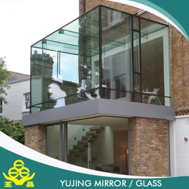 Heat-strengthened high quality tempered glass for curtain walls in building