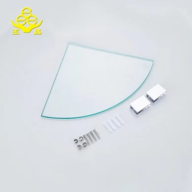 High quality 10mm tempered glass shelf with clips