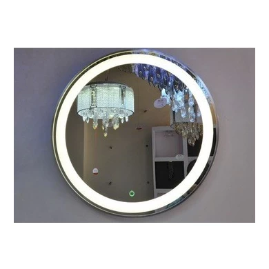 Hot Sale zilveren spiegel voor de badkamer, verwarmde LED badkamer spiegel