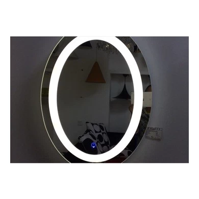 Venda quente de prata espelho para banheiro, espelho do banheiro aquecido de LED