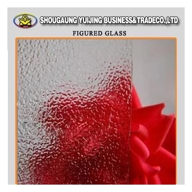 Hot sell low price figured glass from china