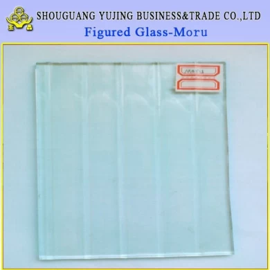 Hot sell low price figured glass from china
