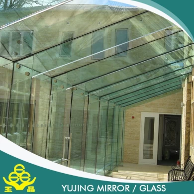 Edifício de baixo-e medidor preço vidro temperado grosso 2-13mm de edifício comercial