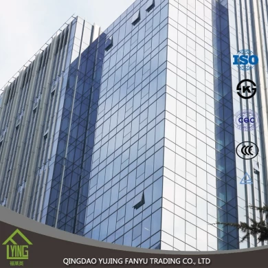 Top quality office building clear tempered glass price hot sale