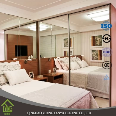 Wholesale 3mm - 12mm large floor mirror glass sheet for living Room