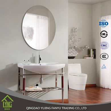 格安中国卸売 3 mm 4 mm 5 mm 装飾的な浴室ミラーをクリアします。