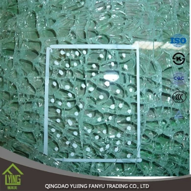 verre de sécurité trempée pour commecial construction fenêtre mur clair