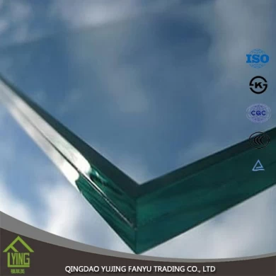 tamaño de encargo de cristal de seguridad templado vidrio vidrio laminado fabricante en China