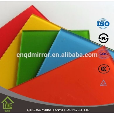 factory price 1.8/3/4/5mm thickness Colored Mirror glass with polished edges