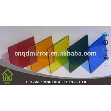 factory price 1.8/3/4/5mm thickness Colored Mirror glass with polished edges