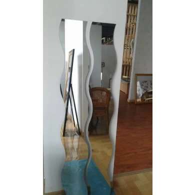 espelho de prata moderado borda chanfrada decorativos para casa
