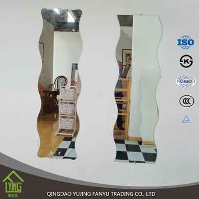 square shape 3mm beveled mirror strips decorative mirror wholesale