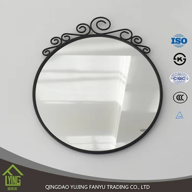 white color 2mm double paint decorative Bathroom Mirror sheet glass