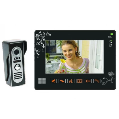 4 Wire 9inch Color Video Door Phone With Rain Cover Support 4 CCTV Camera    PY-V901MJ11