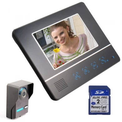 7" Color  Touch Video Door Phone Doorbell Intercom System With Human Induction Function  PY-V811FA11DVR