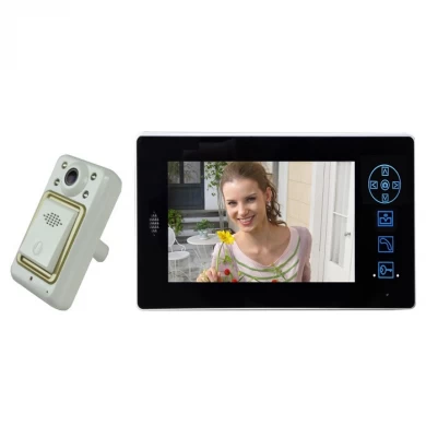 7 inch draadloze kijkgaatje Viewer deurtelefoon Security Camera Home Automation System PY-V8501-B