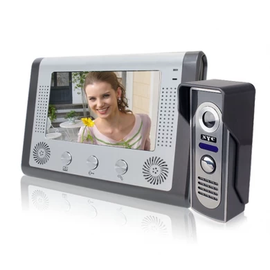 Système mains libres 7inch porte vidéo de téléphone avec Déverrouiller et surveiller la fonction PY-V801M13