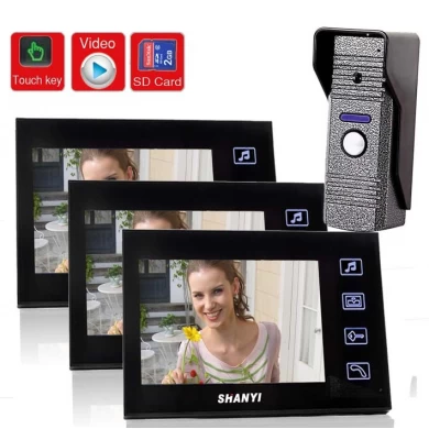 Новый 7-дюймовый цветной видео-телефон двери CCD камера с SD карты фотосъемки с фото PY-V806ME11REC