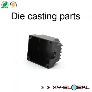 Black powder coated aluminum die casted transformer case