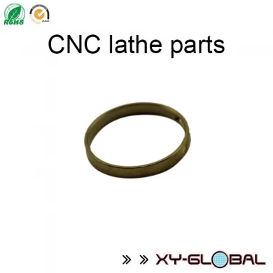 SUS304 CNC lathe ring with gold plated